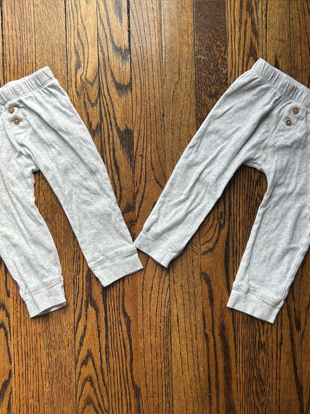 Carter’s Set of Two Grey Baby Toddler Cotton Leggings Pants Joggers Size 18 Mos